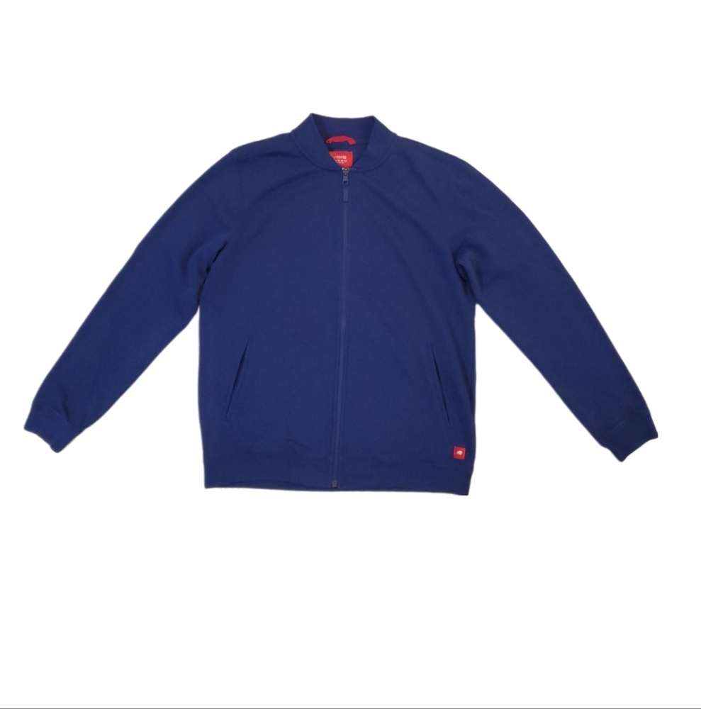 Sportiqe Men's Blue Sporty Full Zip Up Long Sleeve Sweatshirt Jacket Medium‎